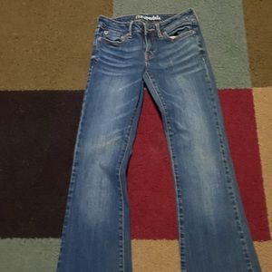 These our size 00 jeans in navy blue